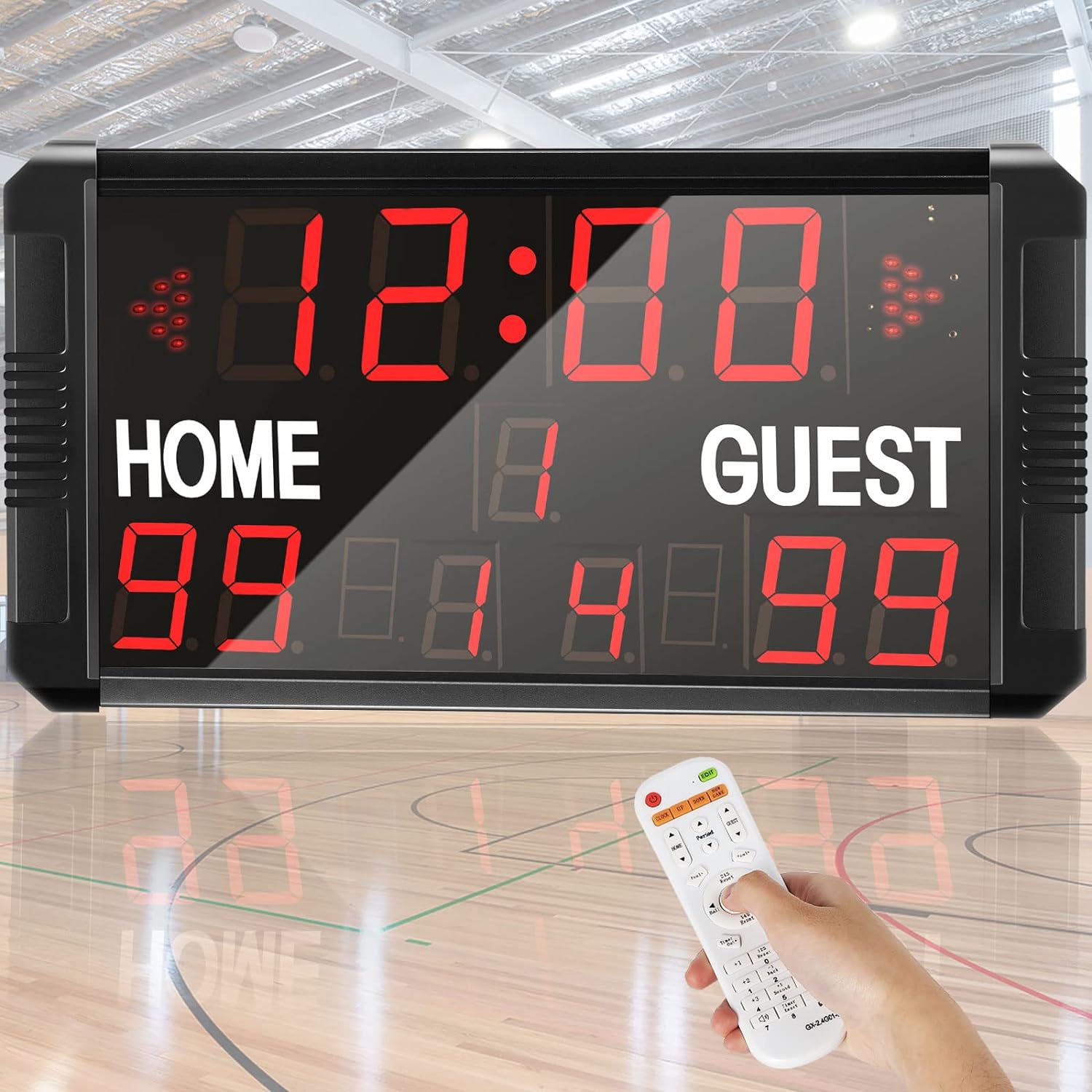 Spolehli LED Scoreboard with Timer/Shot Clock