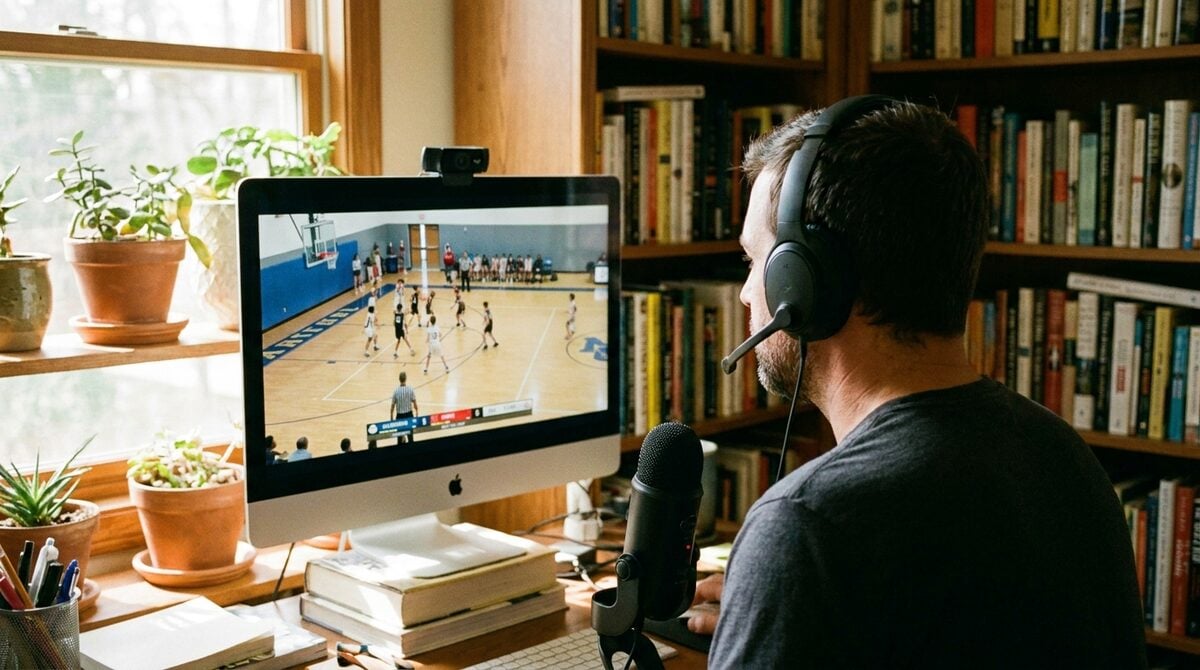 Add professional scoreboard overlays to Ecamm Live in 3 steps. Create broadcast-quality sports streams with remote score control.