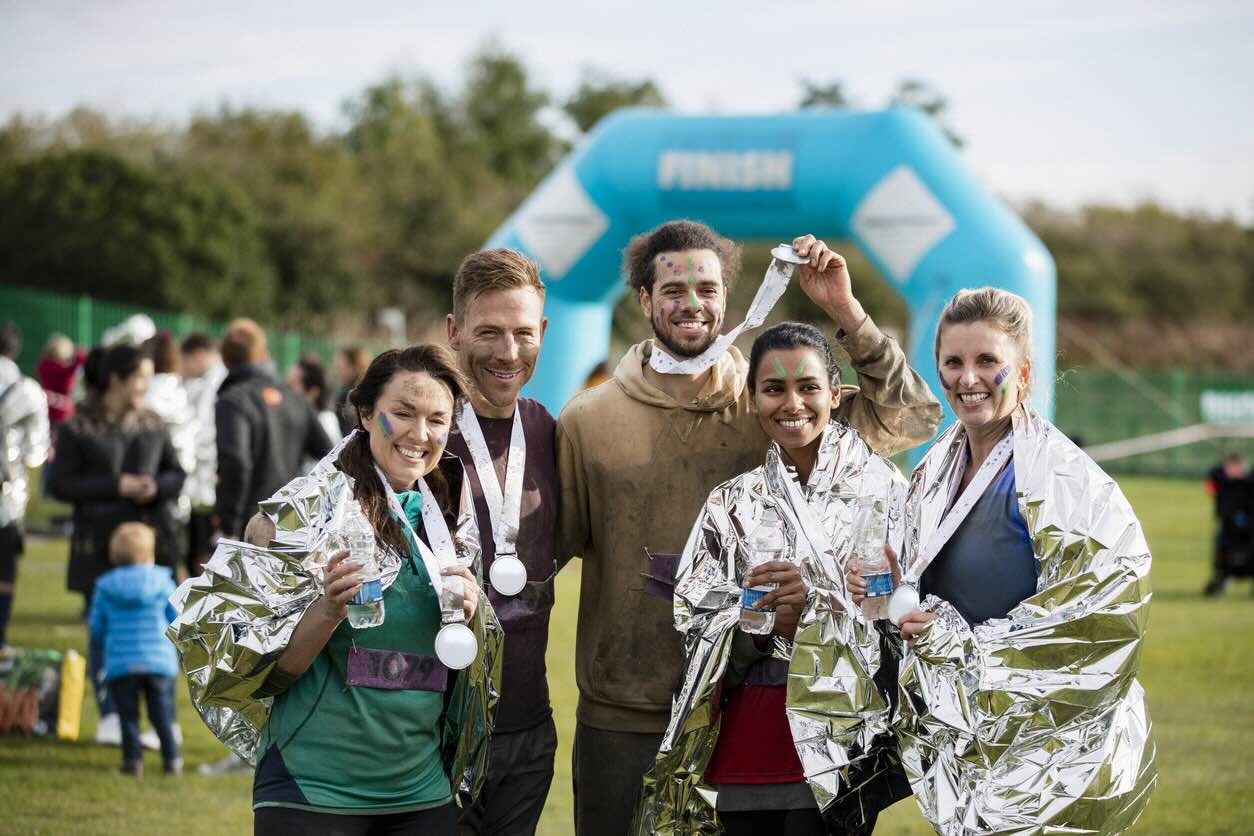 A group of people that participated in a fundraising drive