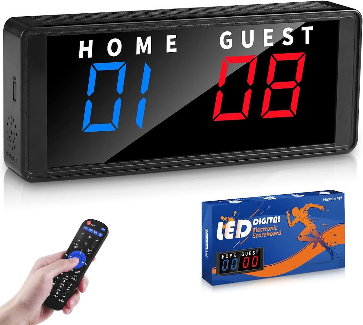 Naoeleii Portable Digital LED Scoreboard