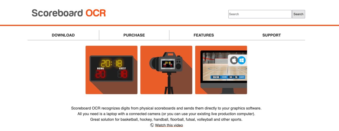Scoreboard OCR website homepage, October 2026