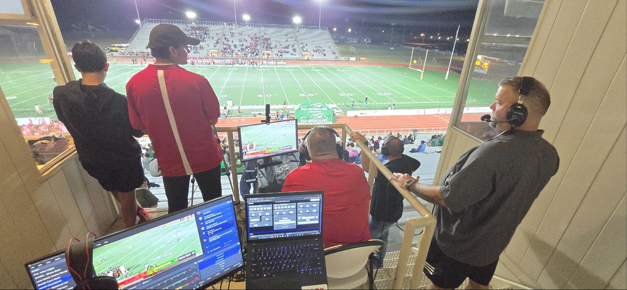 Broadcasting setup at away games