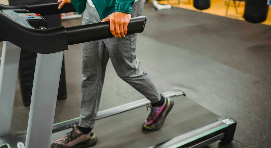 A man on a treadmill