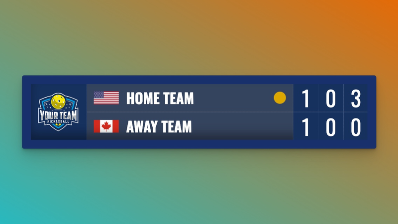Professional scoreboard display on a large outdoor screen