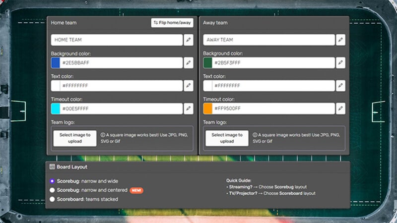 Feature screenshot: Stream overlay customization panel with transparency and color options