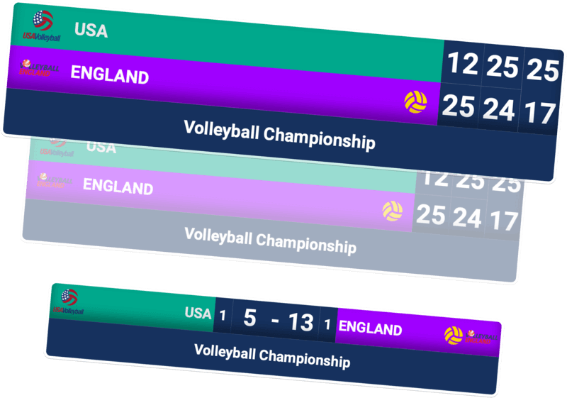 Volleyball Scoreboard For OBS Streaming