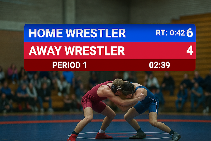Product hero image: High-quality wrestling scoreboard and score counter
