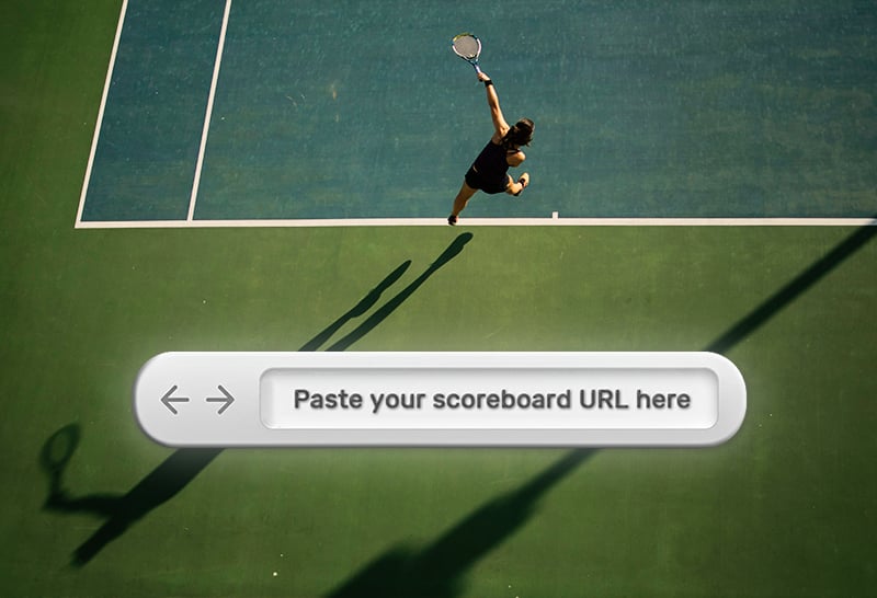 Feature screenshot: Cloud-based scoreboard vs traditional software comparison