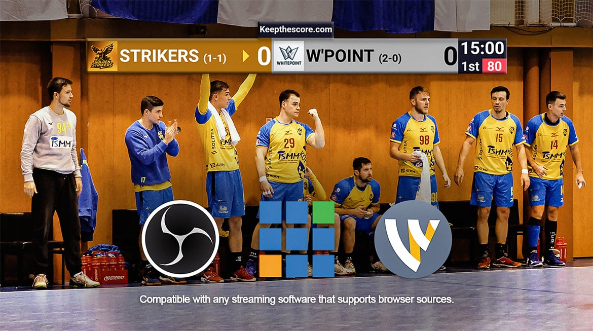 Feature screenshot: Multiple streaming software logos showing compatibility