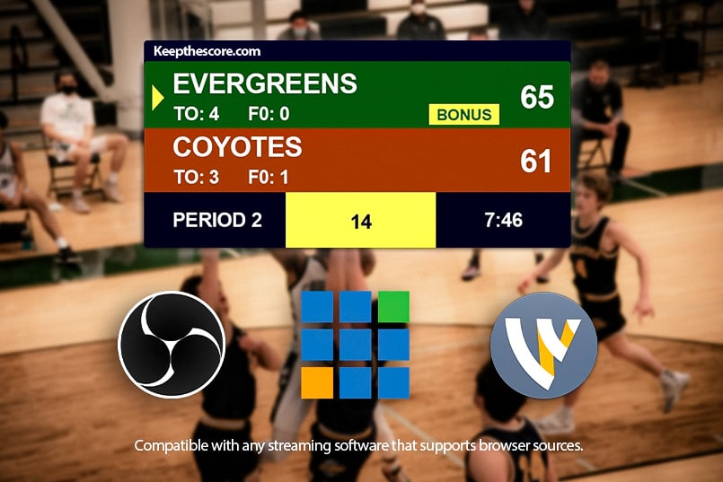 Feature screenshot: Multiple streaming software logos showing compatibility
