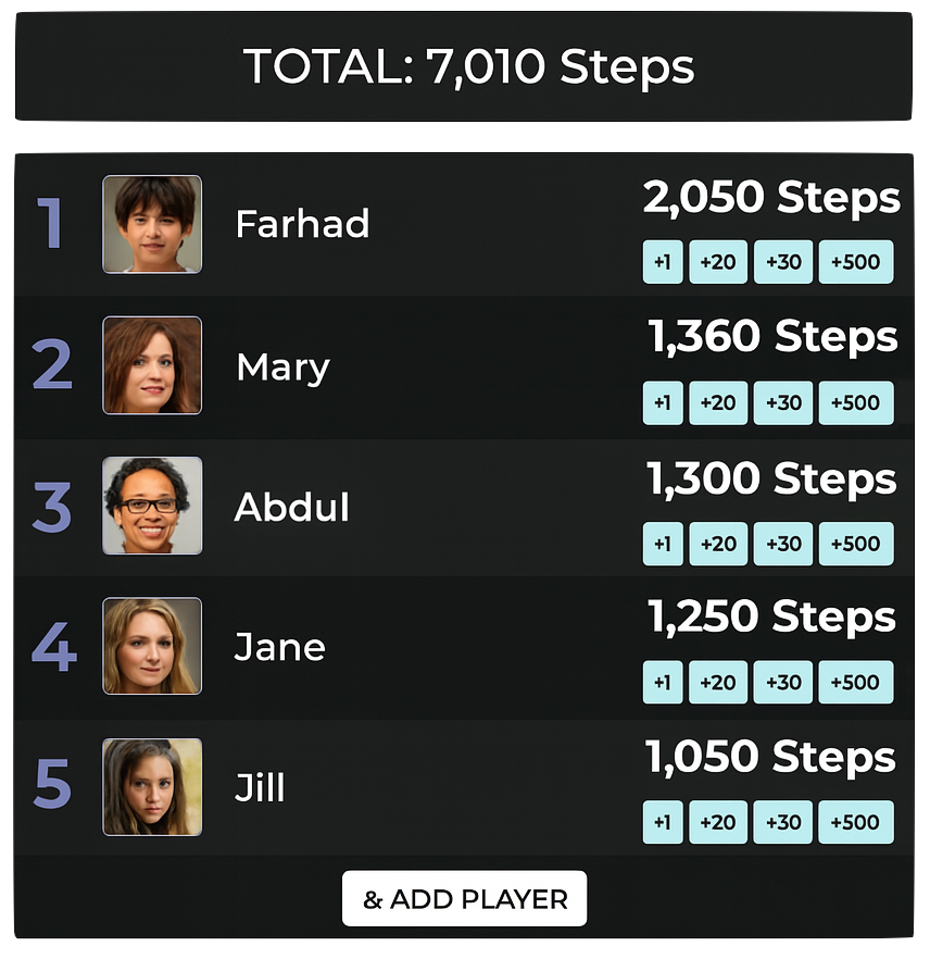 Product hero image: Leaderboard with participant self-registration feature